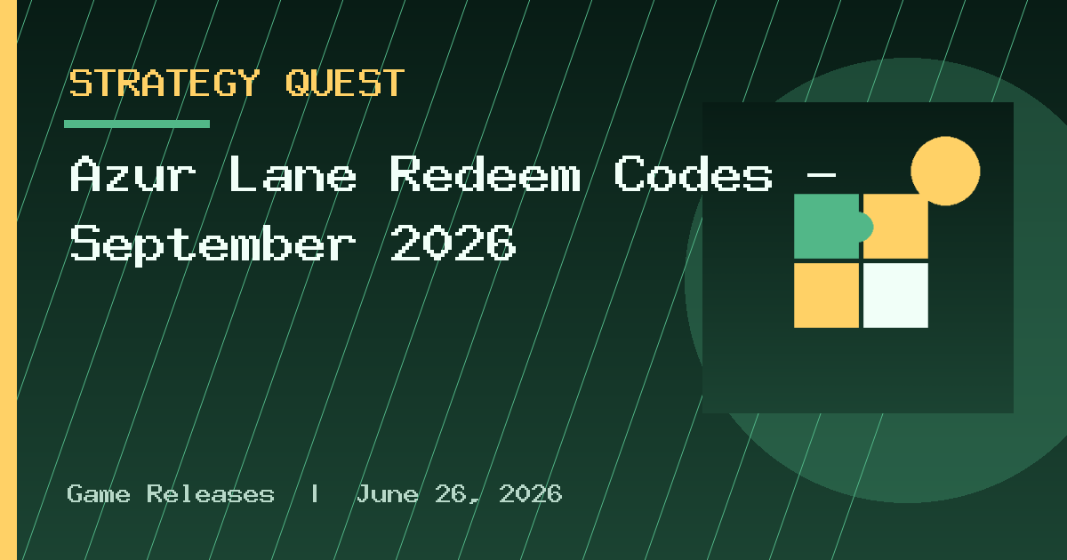 Azur Lane Redeem Codes – September 2026