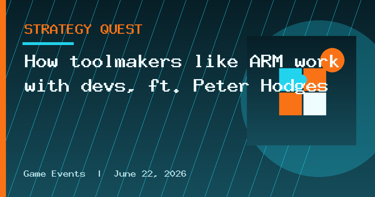 How toolmakers like ARM work with devs, ft. Peter Hodges