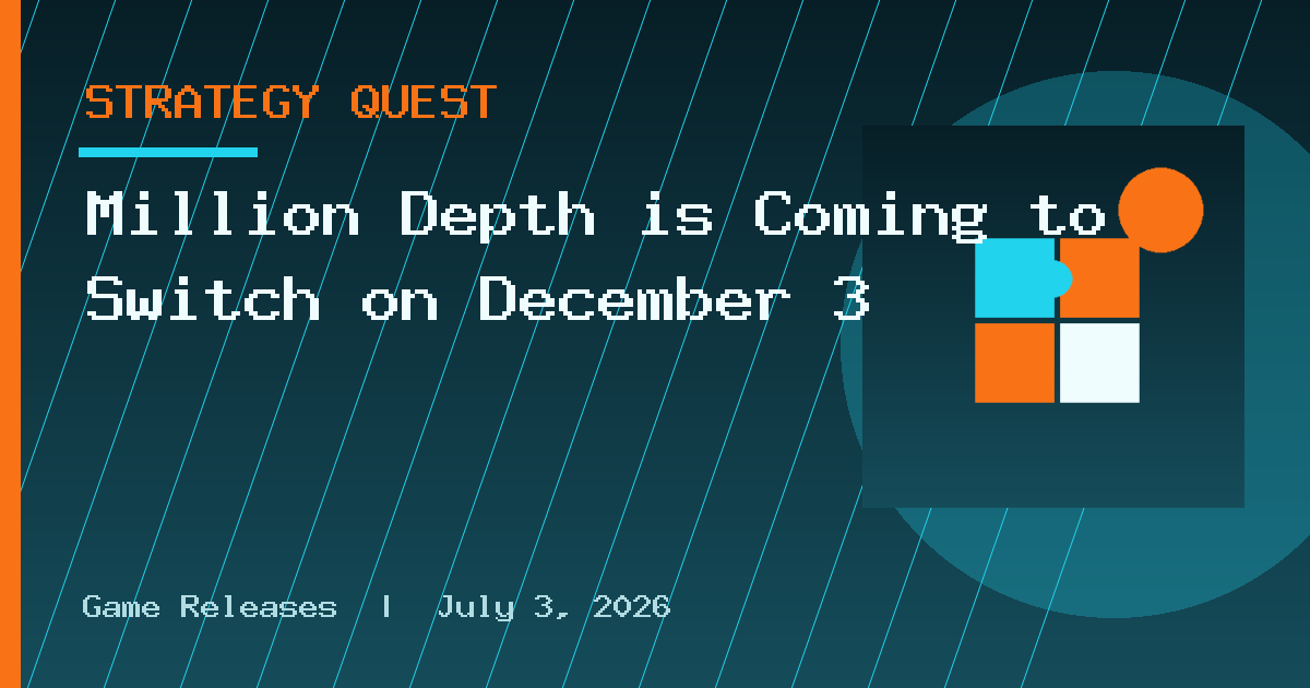 Million Depth is Coming to Switch on December 3