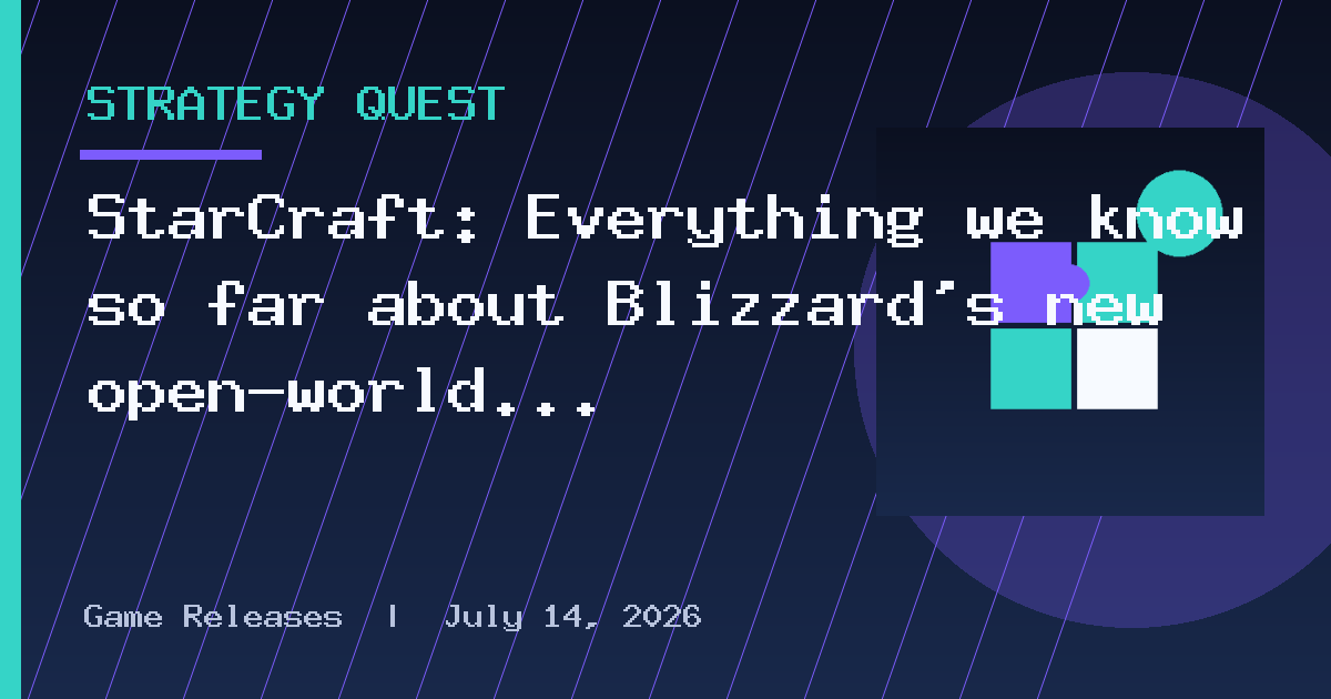 StarCraft: Everything we know so far about Blizzard's new open-world