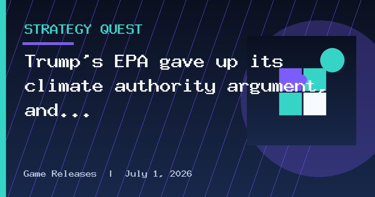 Trump’s EPA gave up its climate authority argument, and now a lawyer is watching